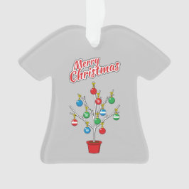 Weihnachts-Bare-Branch Tree - Frohe Weihnachten Ornament