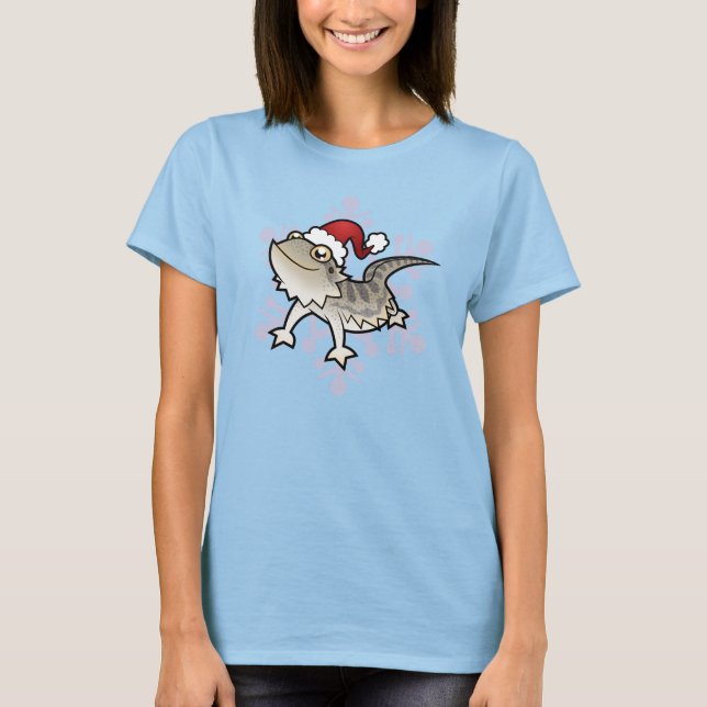 Weihnachts-Bartdrache / Rankins-Drache T-Shirt (Vorderseite)