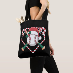 Weihnachts Baseball Candy Cane Fledermäuse Santa H
