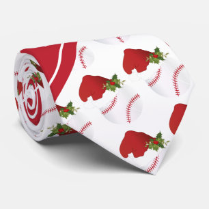 Weihnachts-Baseball-Design Krawatte