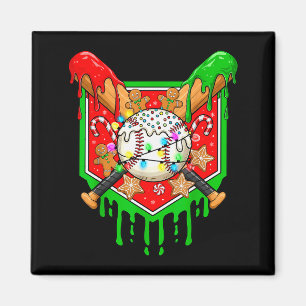 Weihnachts-Baseball-Drip für Jungen Eiscreme-Drip  Magnet