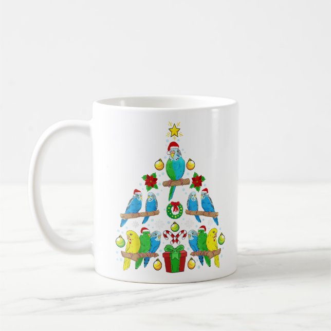 Weihnachts-Baseball mit Weihnachtsmannmütze Frohe  Kaffeetasse (Links)