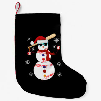 Weihnachts-Baseball-Snowman-Weihnachtsmannmütze Kleiner Weihnachtsstrumpf