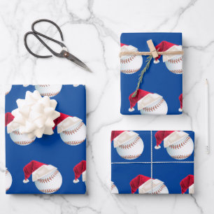 Weihnachts-Baseball-Sport Santa-Set Geschenkpapier Set