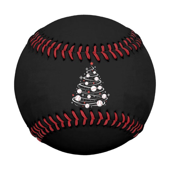 Weihnachts Baseball Tree Xmas Trees Baseball Lover (Vorderseite)