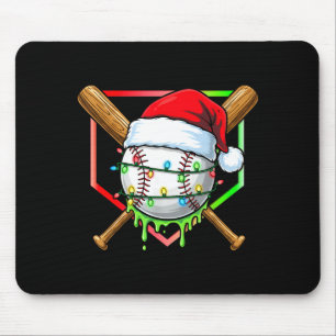 Weihnachts-Baseball-Tropf-Eiscreme-Tropf-Baseball  Mousepad