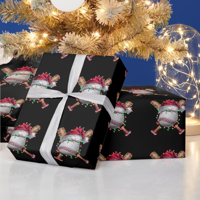Weihnachts-Baseball Weihnachtsfeiertag Geschenkpapier (Feiertage)
