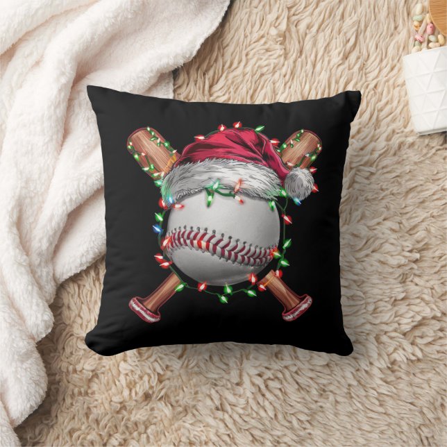 Weihnachts-Baseball Weihnachtsfeiertag Kissen (Decke)