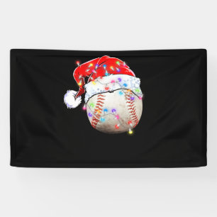 Weihnachts-Baseball-Weihnachtsmannmütze Funny Spor Banner