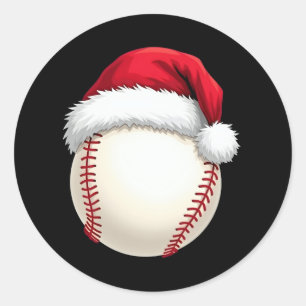 Weihnachts-Baseball-Weihnachtsmannmütze Funny Spor Runder Aufkleber
