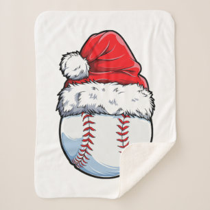 Weihnachts-Baseball-Weihnachtsmannmütze Xmas Boys  Sherpadecke