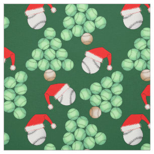 Weihnachts-Baseballbaum Stoff