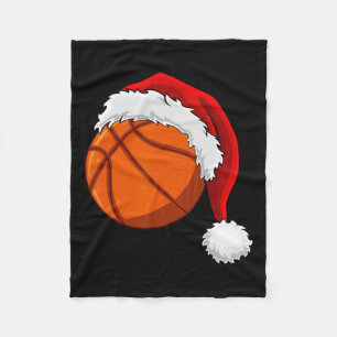 Weihnachts Basketball Ball Weihnachtsmannmütze Män Fleecedecke