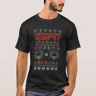 Weihnachts Basketball Muster Ugly Sweater T-Shirt