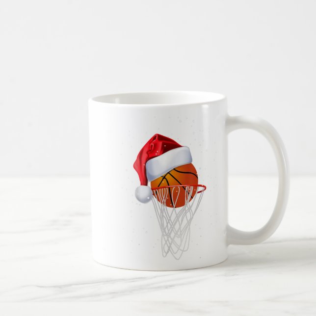 Weihnachts Basketball Shirt Basketball Basketball  Kaffeetasse (Rechts)