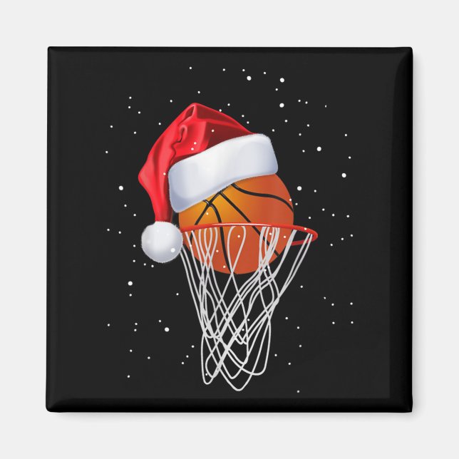Weihnachts Basketball Shirt Basketball Basketball  Magnet (Vorne)
