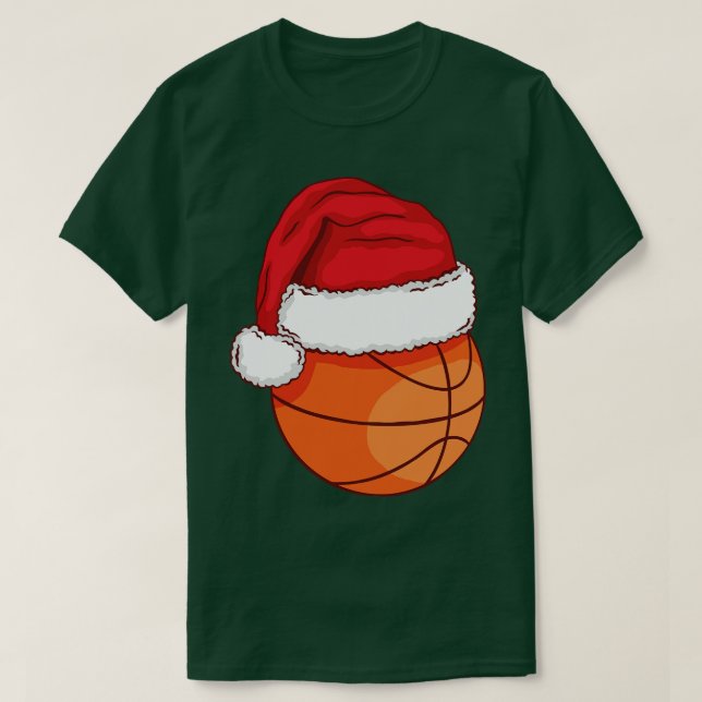 Weihnachts-Basketball-Sportsegment T-Shirt (Design vorne)