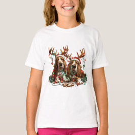 Weihnachts-Basset-Hunde T-Shirt
