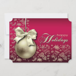 Weihnachts-Bauble-Weihnachtsfeiertage-Party Einlad Einladung