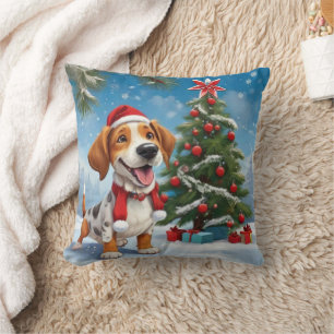 Weihnachts-Beagle Kissen