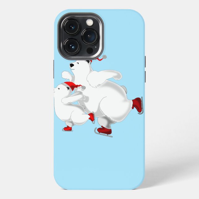 Weihnachts-Bears iPhone Case Hülle (Rückseite)