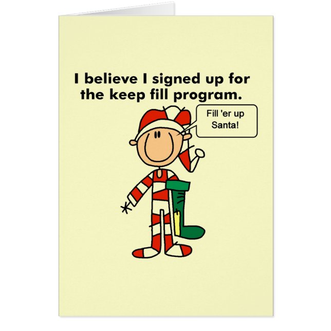 Weihnachts Behalt Fill Program Tshirts und Geschen (Vorne)