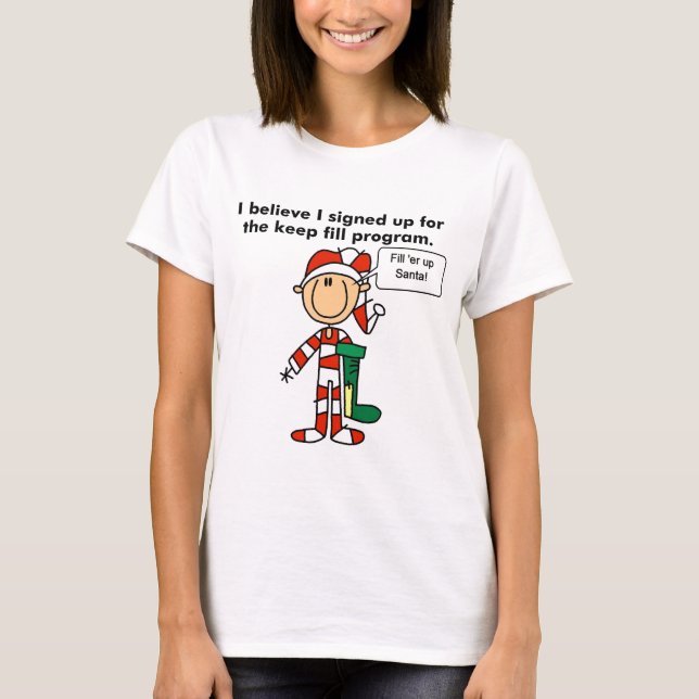 Weihnachts Behalt Fill Program Tshirts und Geschen (Vorderseite)