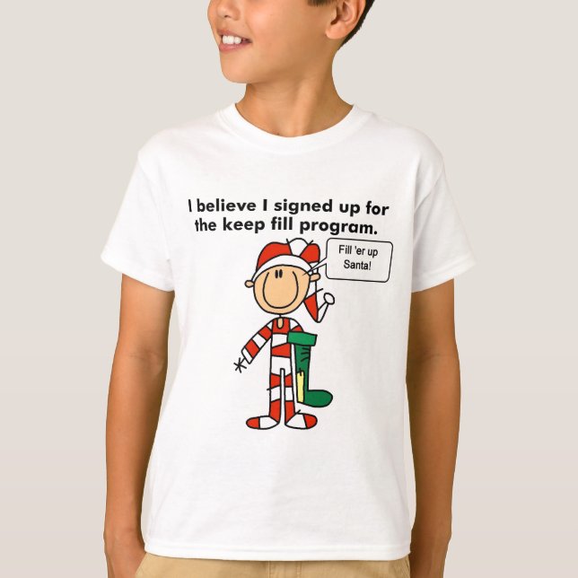 Weihnachts Behalt Fill Program Tshirts und Geschen (Vorderseite)