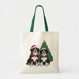 Weihnachts Berner Sennenhunde Tragetasche