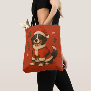 Weihnachts-Bernese-Hund Xmas Santa Berner Sennenhu