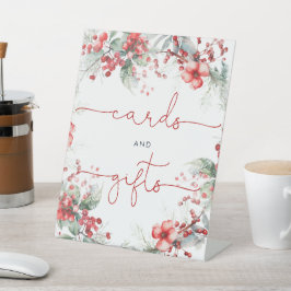 Weihnachts-Berry-Duschkarten & Geschenke Sockelschild