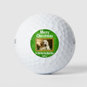 Weihnachts Beste Hündin Mama je Haustier Custom Fo Golfball