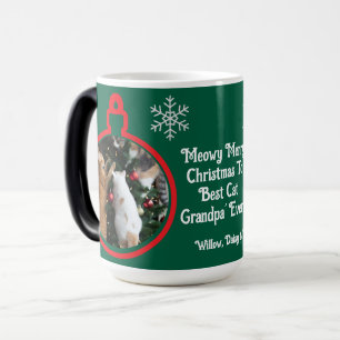 Weihnachts-Beste-Katze-Opa'-Kaffeetasse Verwandlungstasse
