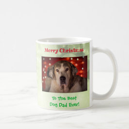 Weihnachts Bester Hund Vater je Begleiter Foto Kaffeetasse