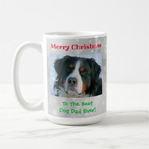 Weihnachts Bester Hund Vater je Begleiter Foto Kaffeetasse