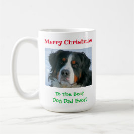 Weihnachts Bester Hund Vater je Begleiter Foto Kaffeetasse