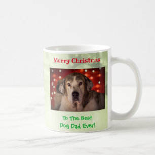 Weihnachts-Bester Hund-Vater je Hund Foto Kaffeetasse
