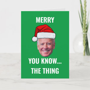 Weihnachts Biden 2023 Funny Joe Biden Konfuse Xmas Feiertagskarte