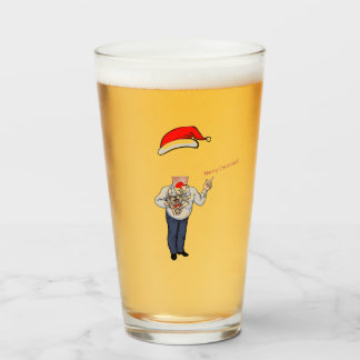 Weihnachts Bier Glas Fügen Sie Ihr Gesicht!