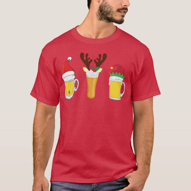 Weihnachts-Bier Weihnachts-Party Weihnachtsbäckerg T-Shirt (Vorderseite)