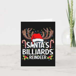 Weihnachts-Billard Rentierweihnachtsfest Pajama Karte