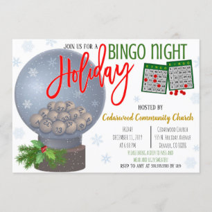 Weihnachts-Bingo-Night-Party Einladung
