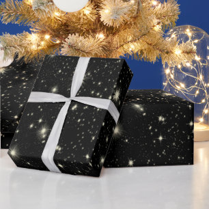 Weihnachts-Black-Star-System   Schleifpapier Geschenkpapier