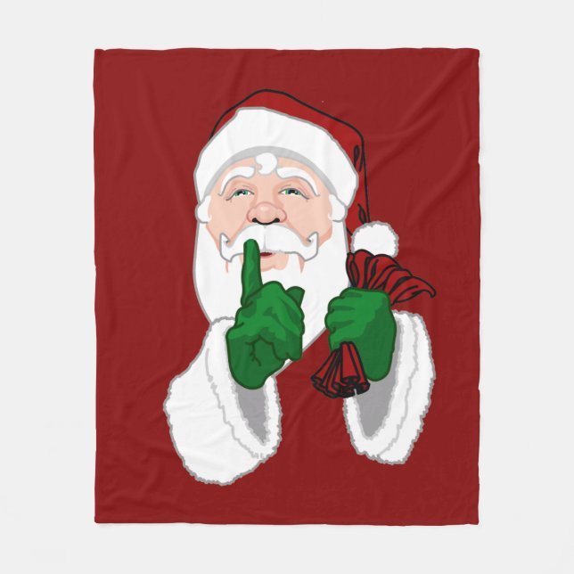 Weihnachts-Blanket Urlaub Santa Fleece Blanket (Vorderseite)