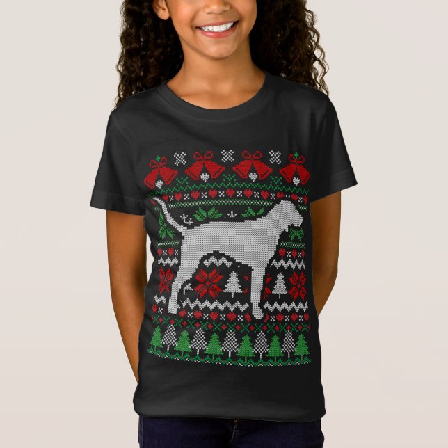 Weihnachts Bluetick Coonhound Geschenk T-Shirt (Vorderseite)