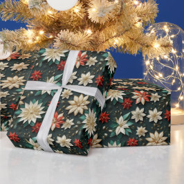 Weihnachts-Blume Geschenkpapier