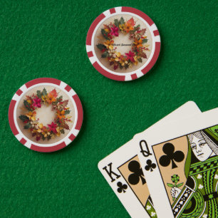 "Weihnachts-Blume-Power" Pokerchips