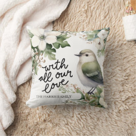 Weihnachts-Blume und Vogelkissen - mit Liebe Kissen