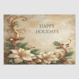Weihnachts-Blumen-Feiertags-Seidenpapier Seidenpapier