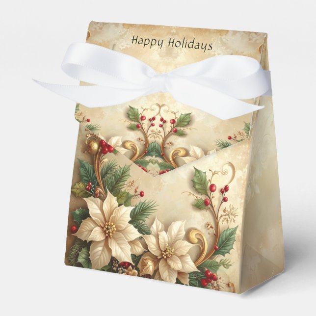 Weihnachts-Blumen-Geschenkbox Geschenkschachtel (Vorderseite)